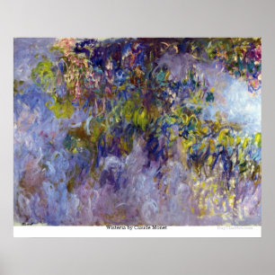 Poster Wisteria by Claude Monet