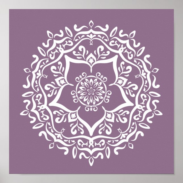Poster Wisteria Mandala (Frente)