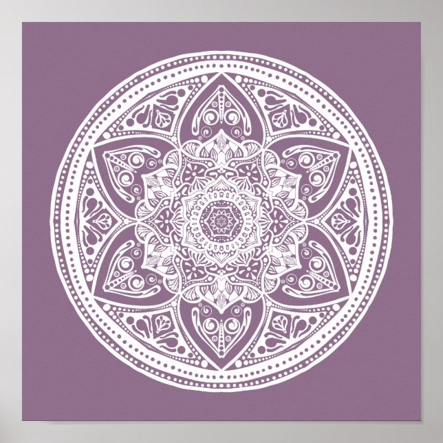 Poster Wisteria Mandala (Frente)