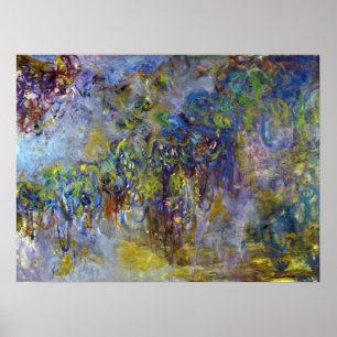 Póster Wisteria (metade direita) por Claude Monet