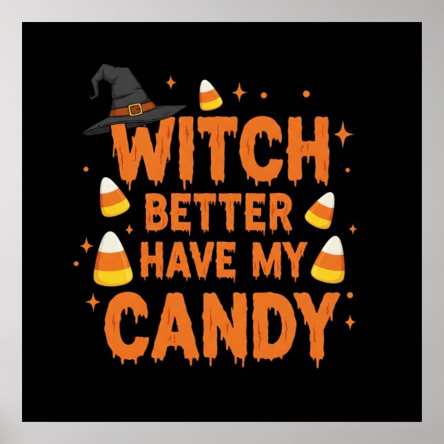 Poster Witch Candy Tee (Frente)