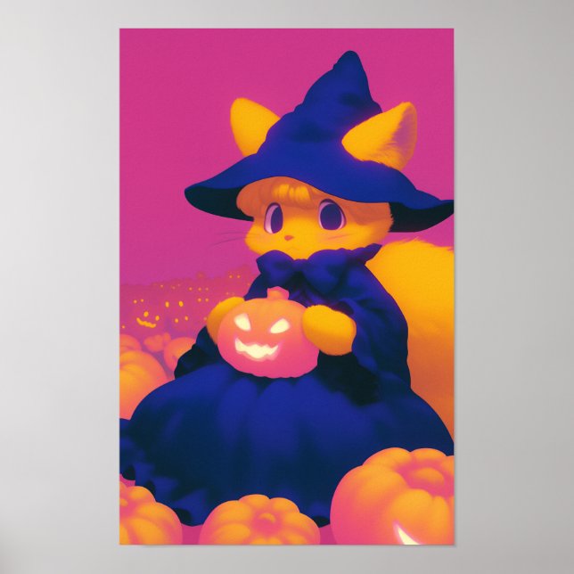 Poster Witch Cat (Frente)