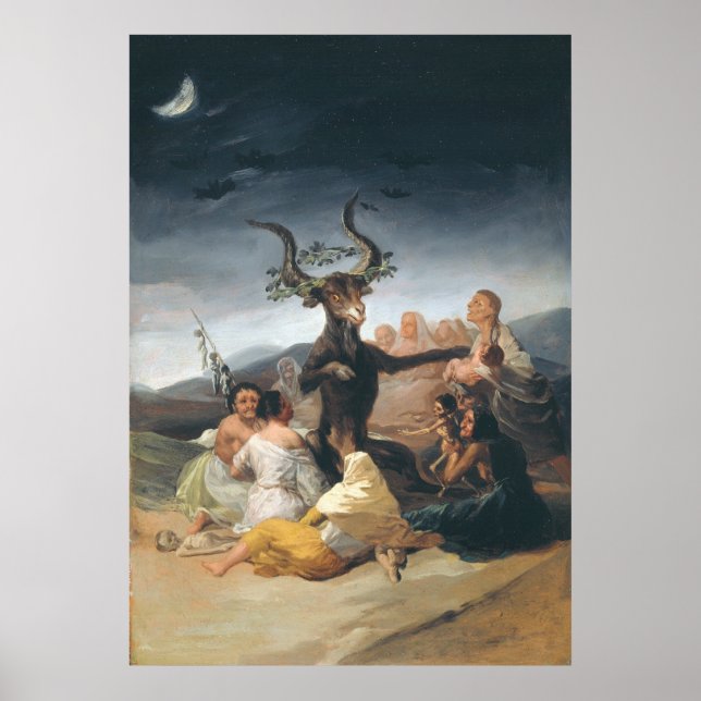 Póster Witches Sabá - Francisco de Goya (1797-1798) (Frente)