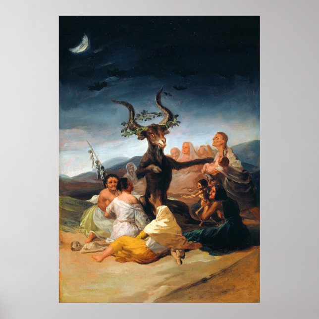 Poster Witches Sabbath, de Francisco Goya (1798) (Frente)