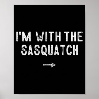 Poster With The Sasquatch Costume Matching Lazy Halloween