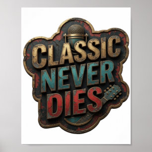 Poster Witty Gold CLÁSSICO NUNCA MORRE