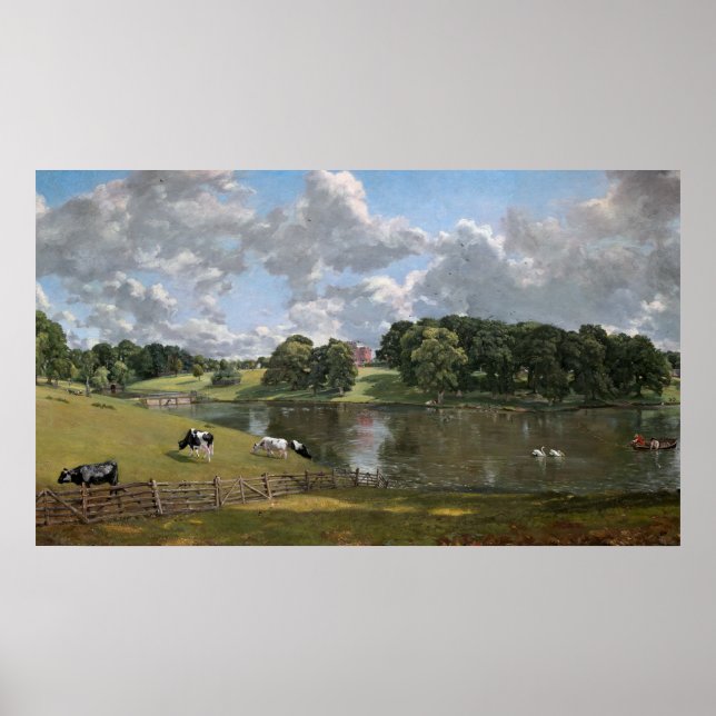 Poster Wivenhoe Park, Essex, por John Constable (Frente)
