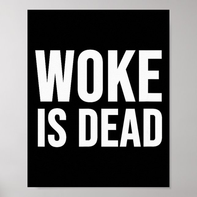 Poster Woke Está Morto  (Frente)