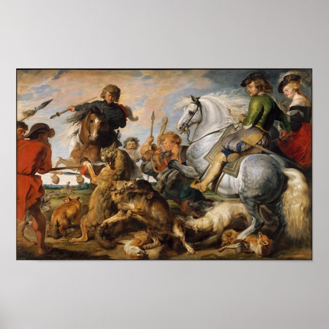 Poster Wolf and Fox Hunt (Frente)