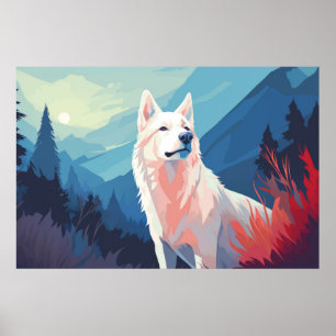 Poster Wolf Animal Alpha Forest Natureza Selvagem