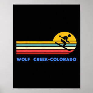 Poster Wolf Creek Colorado Esqui Esquiador Esqui Retiro P