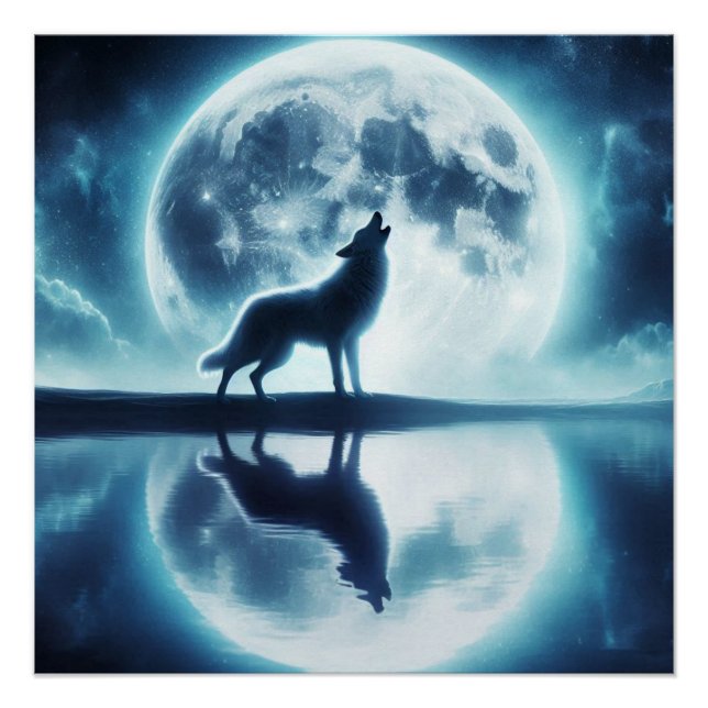 Póster Wolf e Moon (Frente)