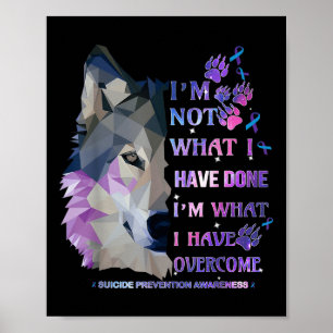 Poster Wolf Eu Não Sou O Que Eu Fiz Eu Tenho Sobco