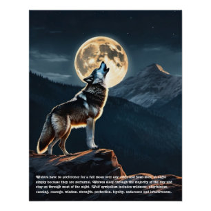 Póster Wolf Folklore