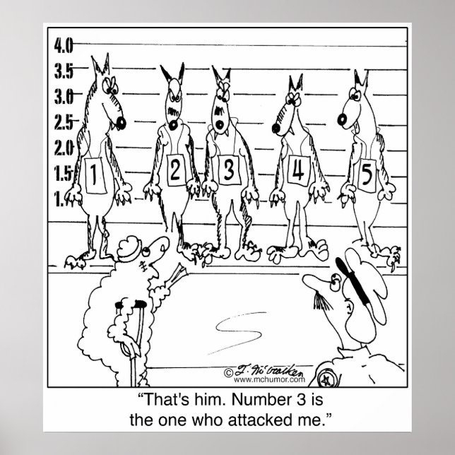 Poster Wolf Line Up (Frente)