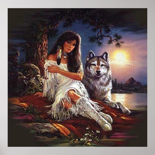 Poster wolf Look (Frente)