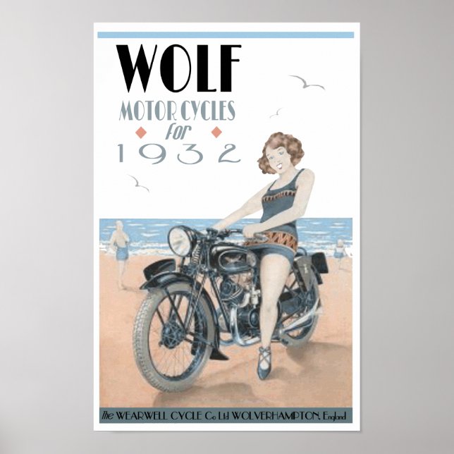 Poster Wolf Motorcicletas (Frente)