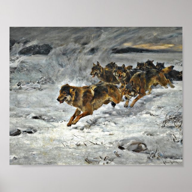 Poster Wolf Pack em Execução (Frente)