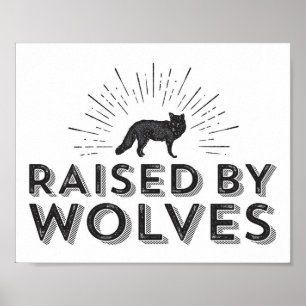 Poster Wolf Wall Art para Nurseries e Kids Rooms