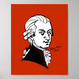 Poster Wolfgang Amadeus Mozart