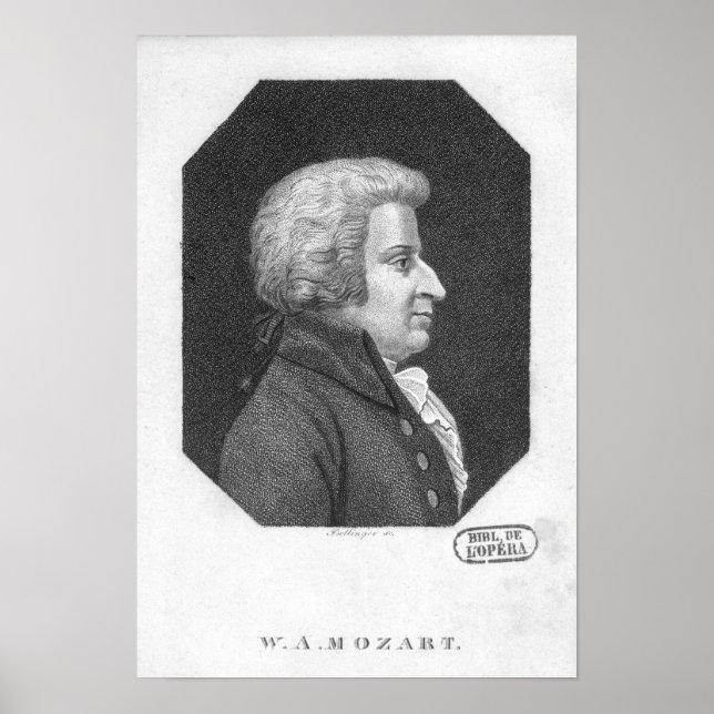 Póster Wolfgang Amadeus Mozart (Frente)
