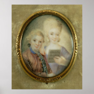 Póster Wolfgang Amadeus Mozart e a sua irmã