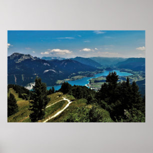 Poster Wolfgangsee e Montanhas