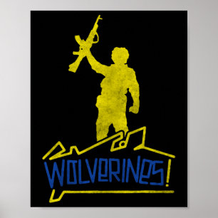 Poster Wolverines Apoiam a Ucrânia