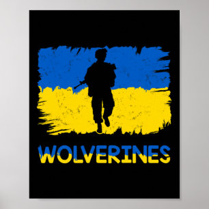 Poster Wolverines Apoiam a Ucrânia Apoiam a Ucrânia Stand