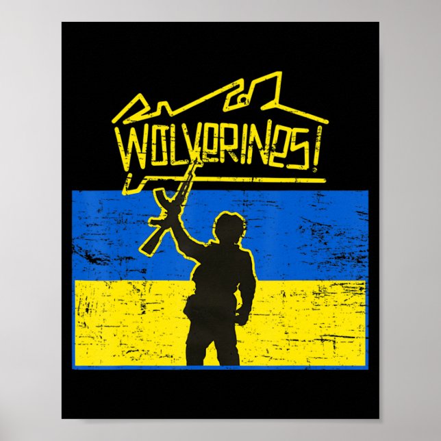 Poster Wolverines da Ucrânia (Frente)