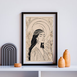 Poster Woman Female Goddess