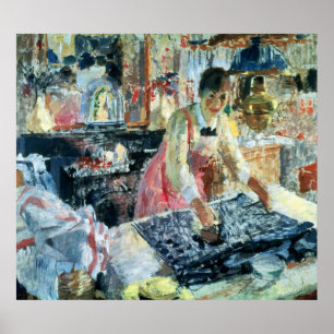 Poster Woman Ironing, 1912