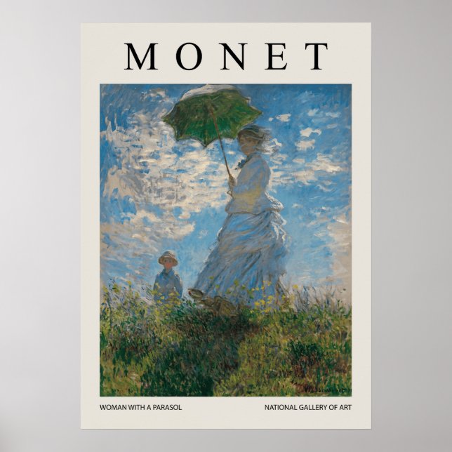 Poster Woman With A Parasol (Frente)