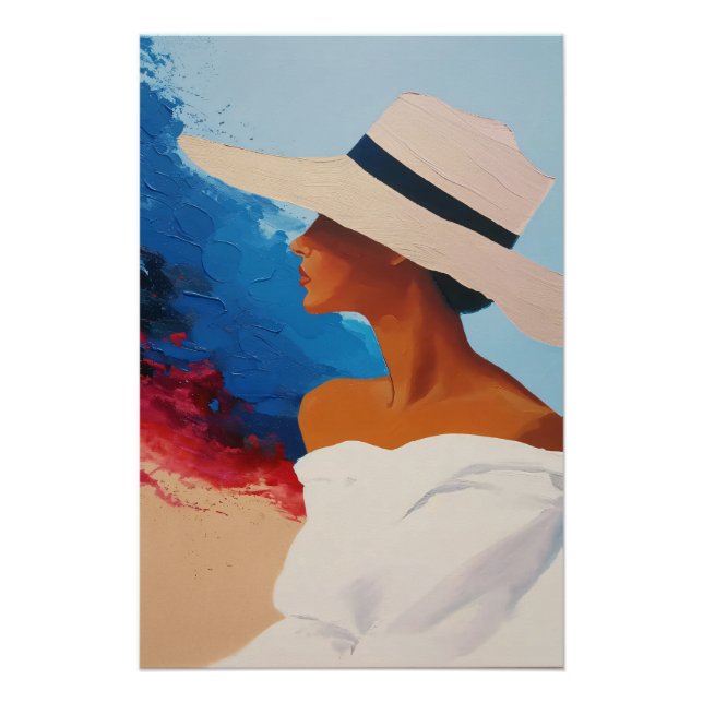 Póster woman with Hat (Frente)