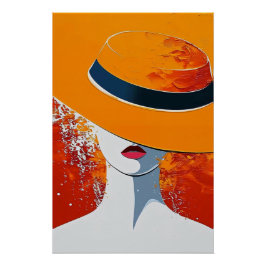 Póster Woman with Hat