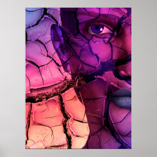 Póster Woman Without Water - surreal ART