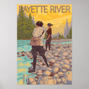 Póster Women Fly Fisheries - Payette River, Idaho