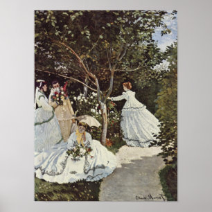 Poster Women In The Garden by Claude Monet