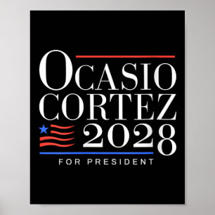 Poster Womens Aoc Para Presidente 2028