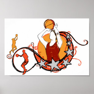 Poster Women's Basketball Illustration