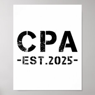 Poster Womens Cpa Est 2025 Certified Public Accountants E