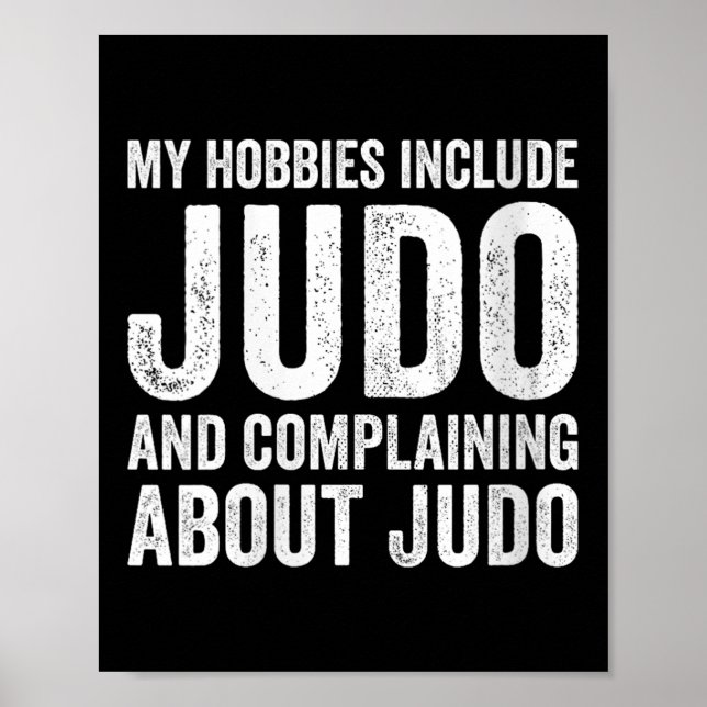Poster Womens My Hobbies Include Judo Funny Judoka V-neck (Frente)