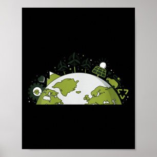 Poster Womens Renewable Energy & Reciclagem -
