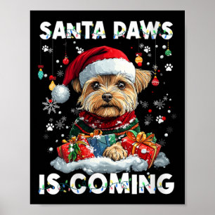 Poster Womens Yorkshire Terrier, Decoração das árvores de