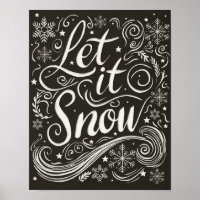 Wonderland Chalkboard De Inverno Deixa-A Neve