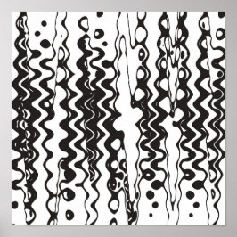 Póster Wonky B&W