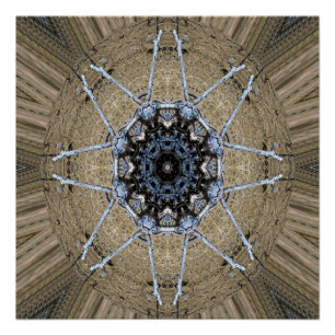 Póster Wood Mandala...