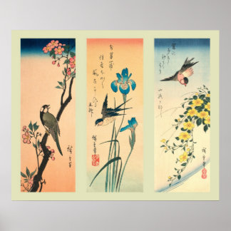Poster Woodblock Japonês