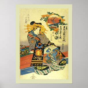 Póster Woodblock Japonês