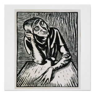 Póster Woodcut medieval